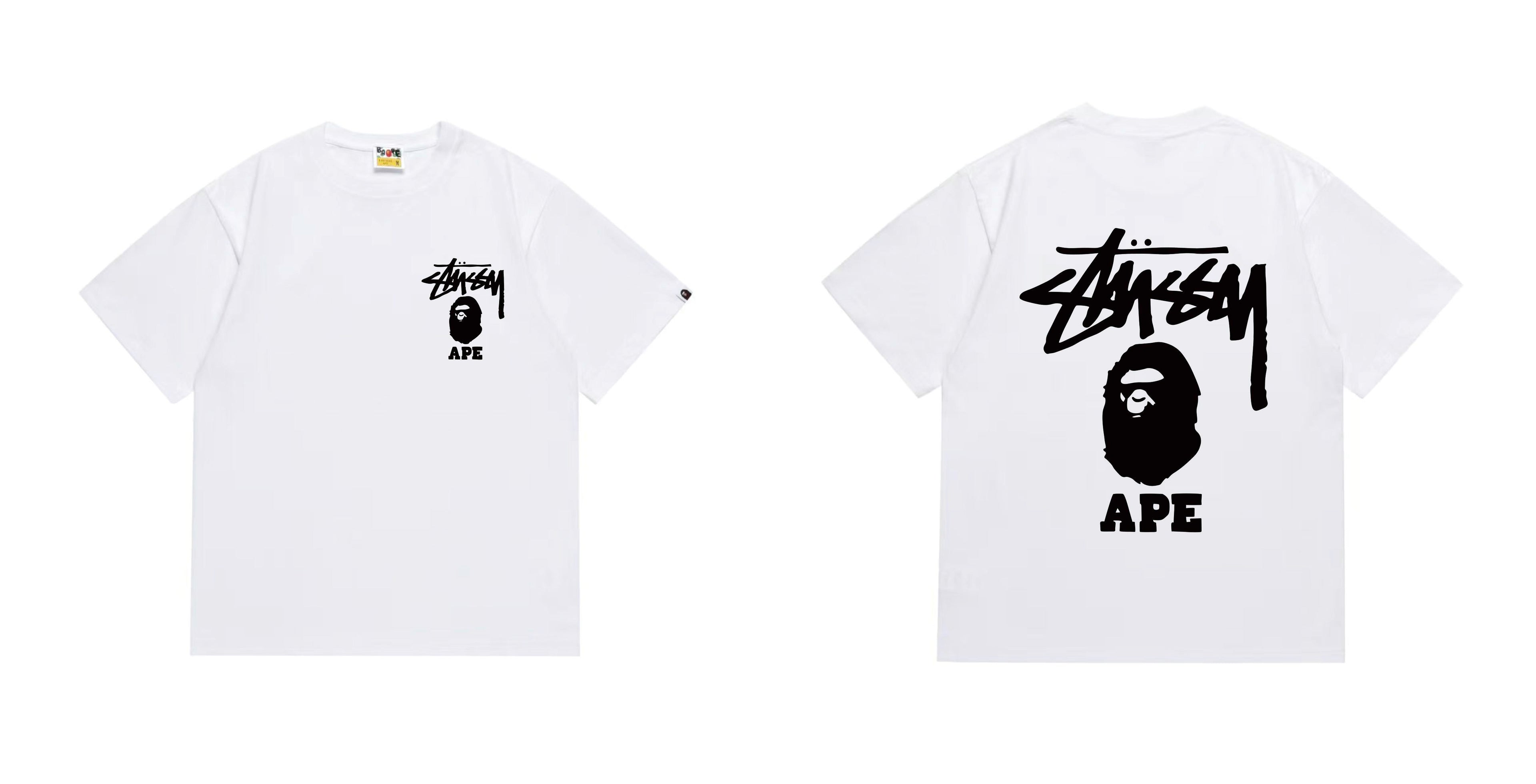 Bape X Stussy White T