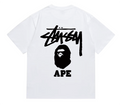Bape X Stussy White T