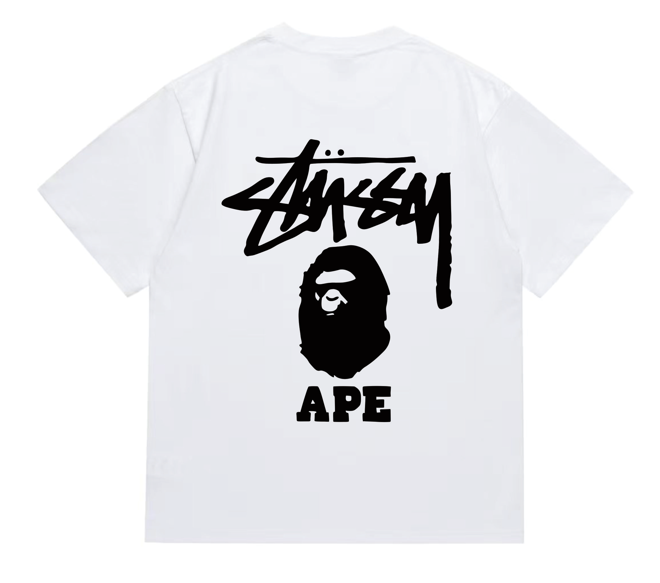 Bape X Stussy White T