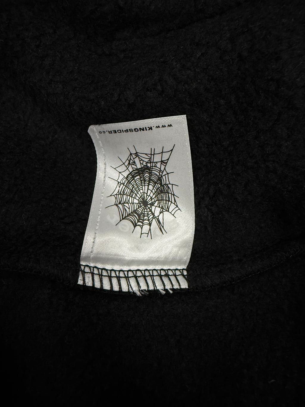 Sp5der Black & Dark Grey Hoodie